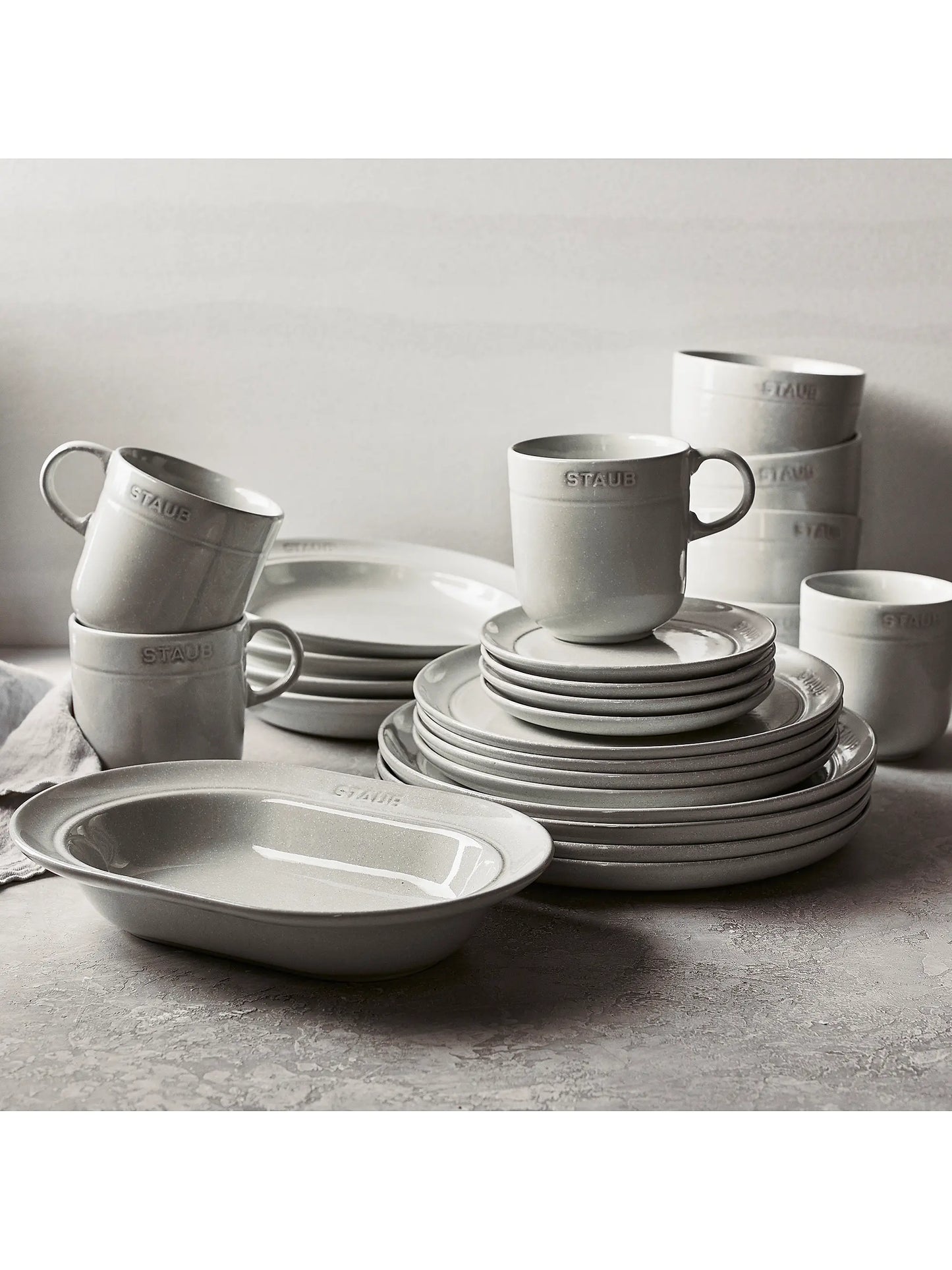 White Truffle 9.5 in Soup & Pasta Bowl Set — 4 Pieces