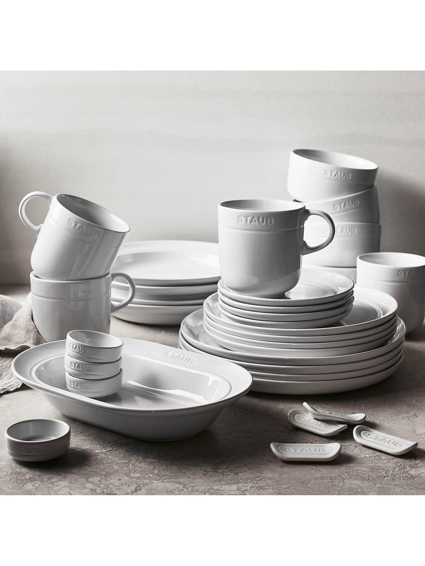 White Truffle 9.5 in Soup & Pasta Bowl Set — 4 Pieces