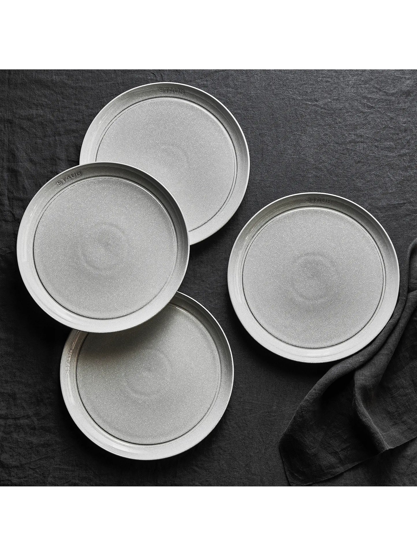 Ceramic Dinner Plate Set (4 × 10″)