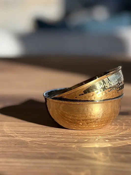 Dal Serving Bowl - Hammered Stainless Steel - Set of 4