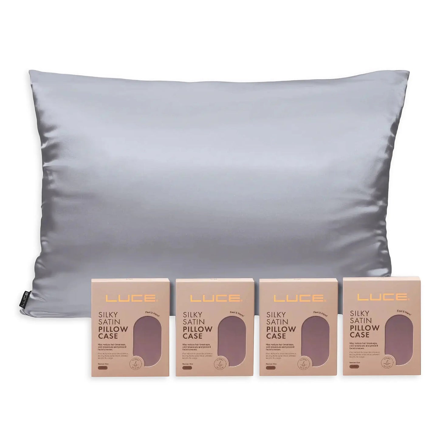 Silky Satin Pillowcase Bundle — 4 Piece