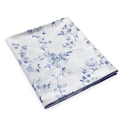 Malacca Organic Cotton Percale Bedding Collection – Blue on White
