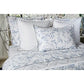 Malacca Organic Cotton Percale Bedding Collection – Blue on White