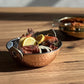 Indian Handi Serving Bowl - Hammered Copper Double Walled