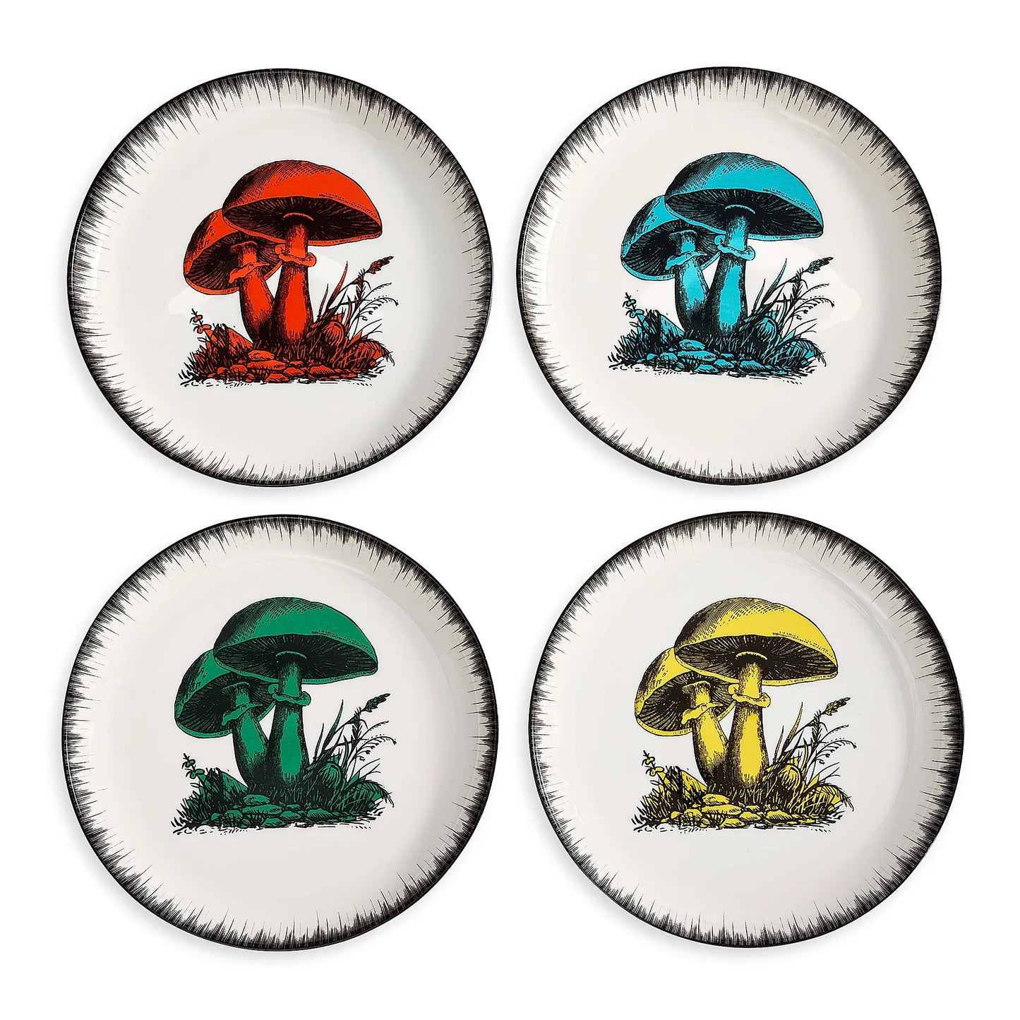 Botanist 4-Piece Canapé Plate Set