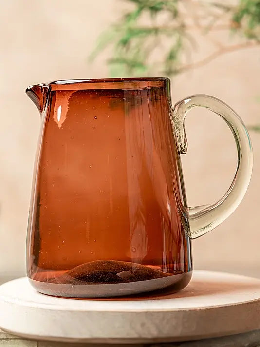Handblown Glass Pitcher