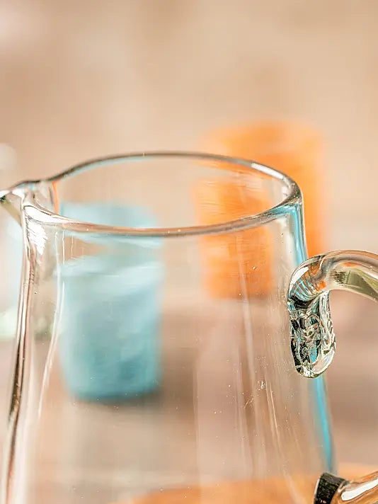 Handblown Glass Pitcher