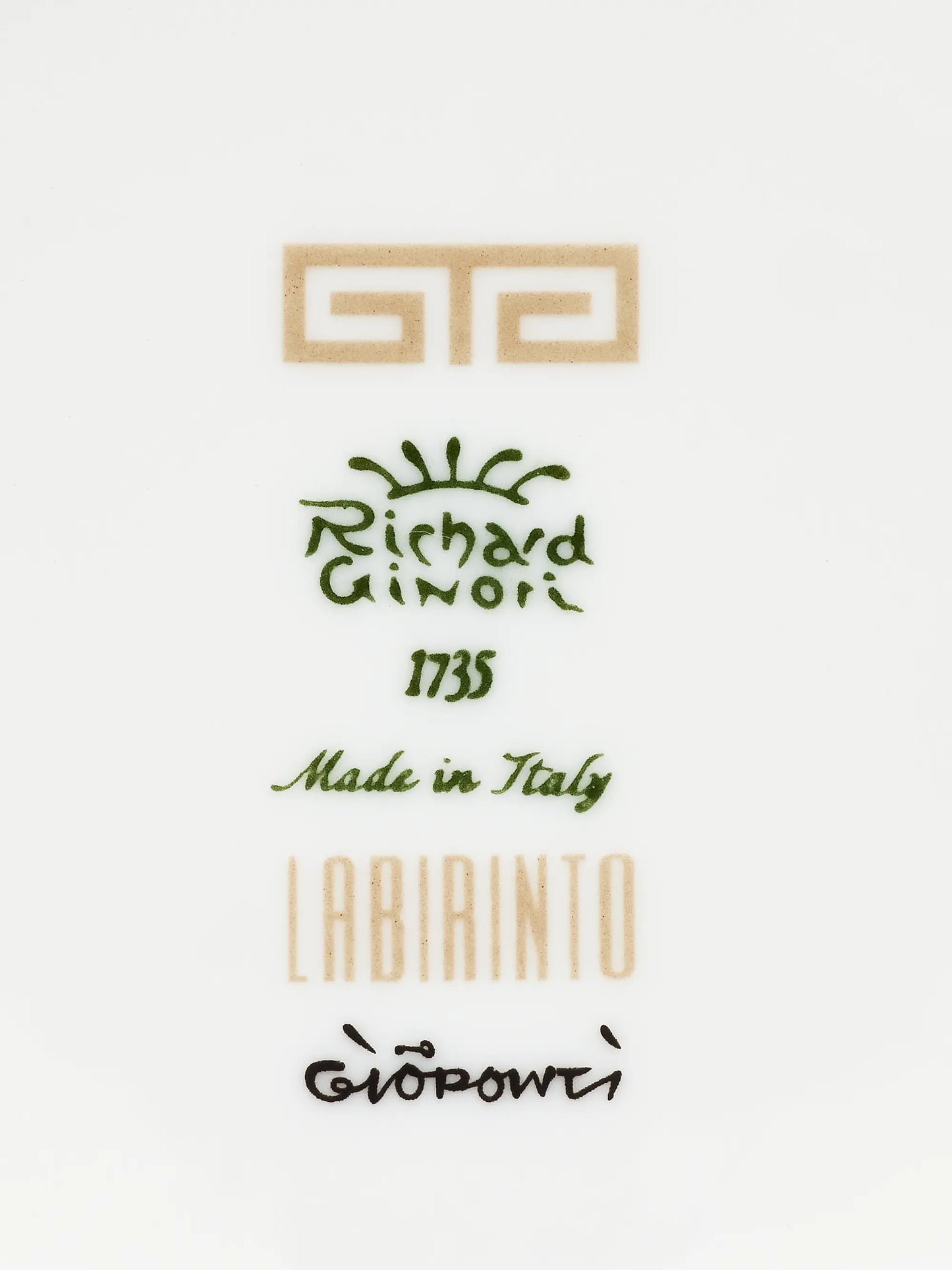 Labirinto Flat Porcelain Plate