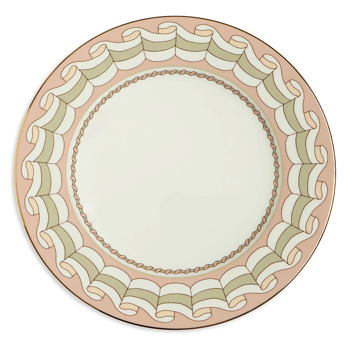 Poseidon Dusty Pink Porcelain Charger Plate