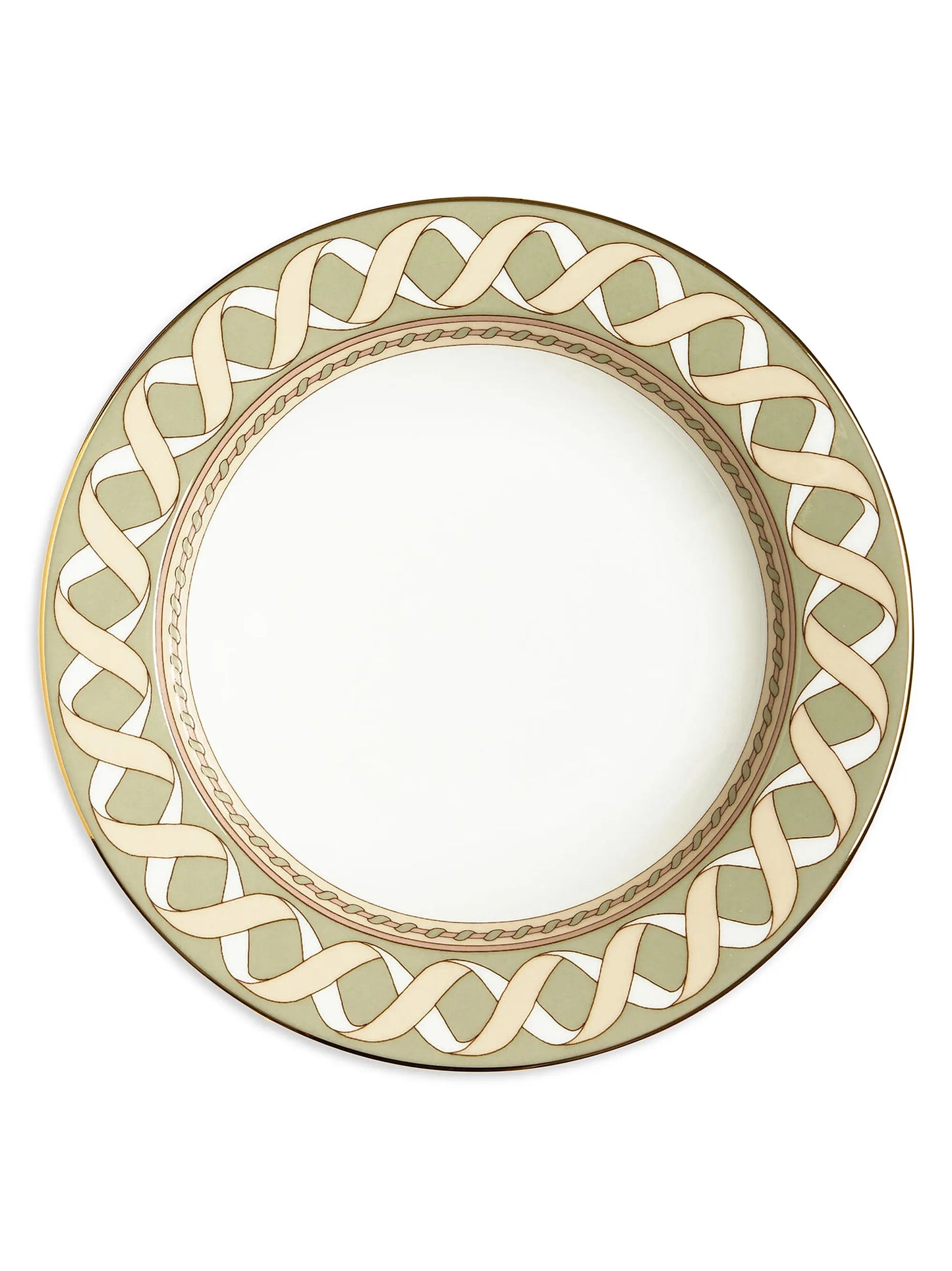 Elegant Porcelain Soup Plate Set of 2 (Odysseus Pistachio)
