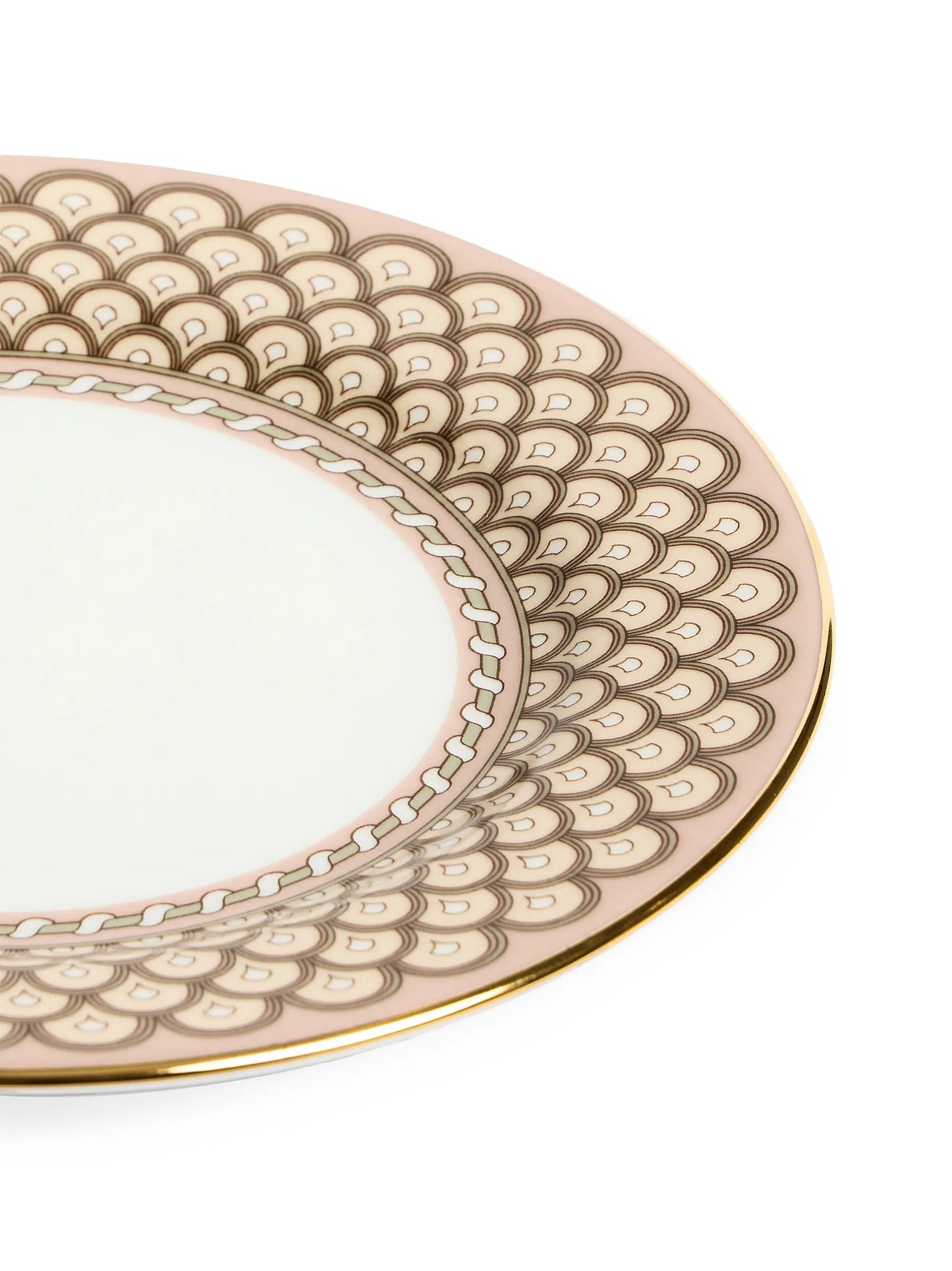 Napoli Dusty Pink Porcelain Dessert Plate Set (2 Pieces)