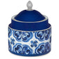 Blue Mediterraneo Sugar Bowl & Lid