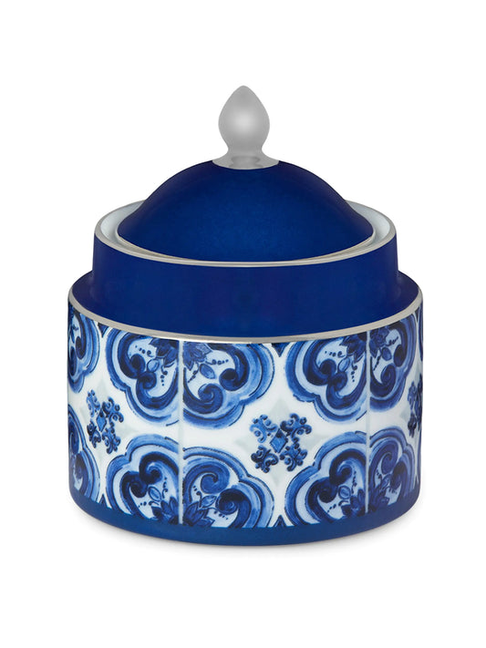 Blue Mediterraneo Sugar Bowl & Lid