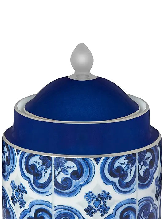 Blue Mediterraneo Sugar Bowl & Lid