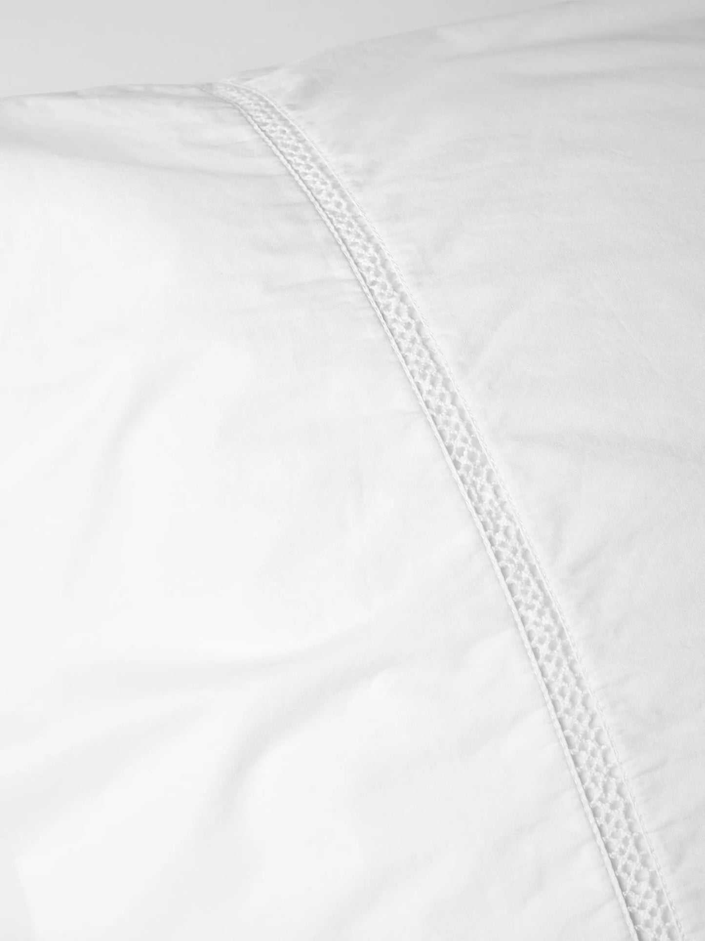 Lattice Organic Percale Pillowcase Set (Pair)