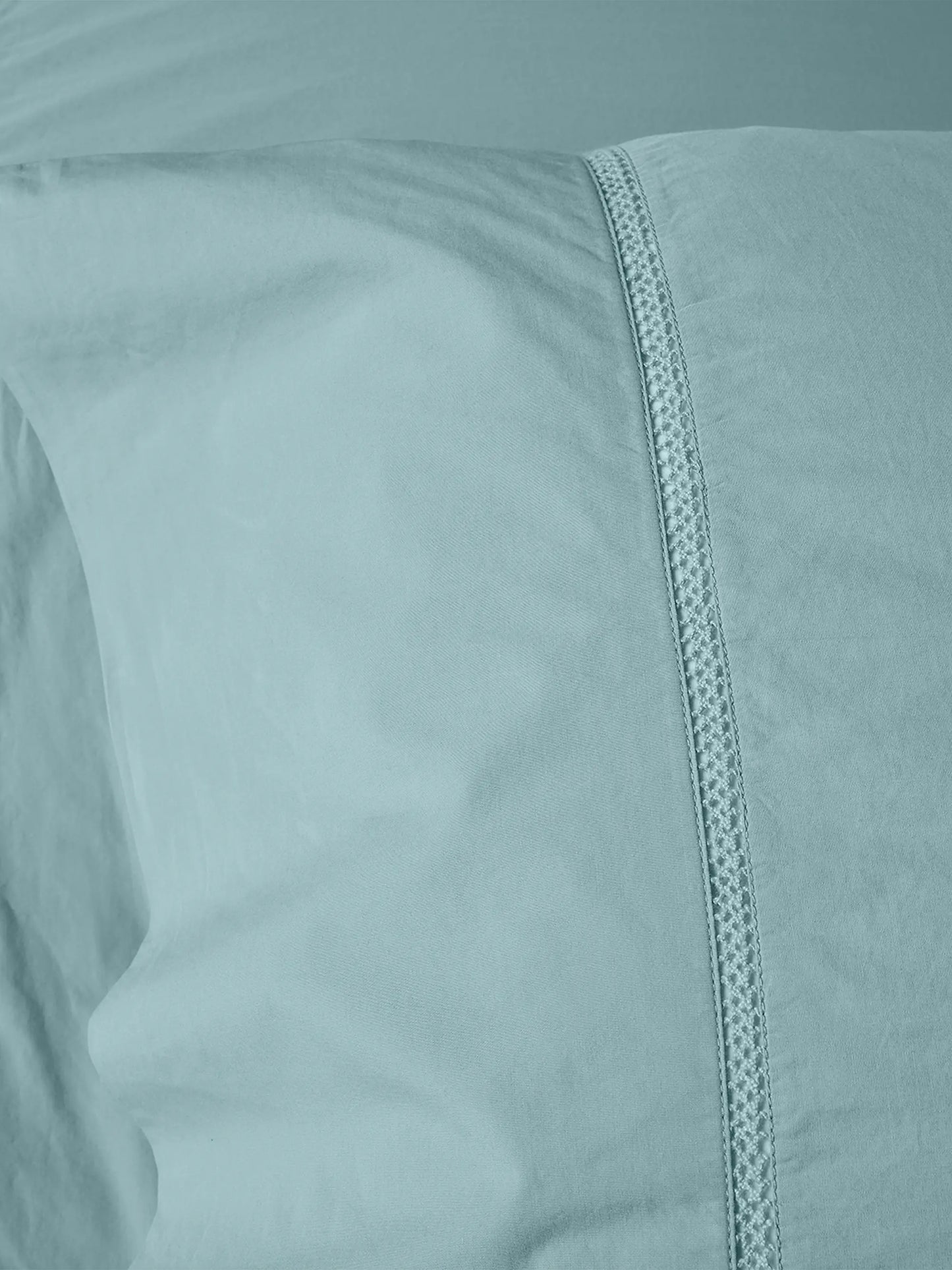 Lattice Organic Percale Pillowcase Set (Pair)