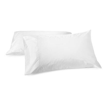 Floret Embroidered Organic Pillowcase Set (Pair)