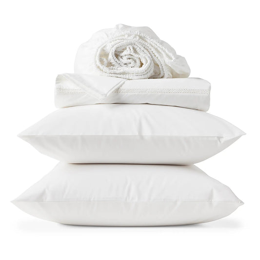 Lattice Organic Percale Sheet Set