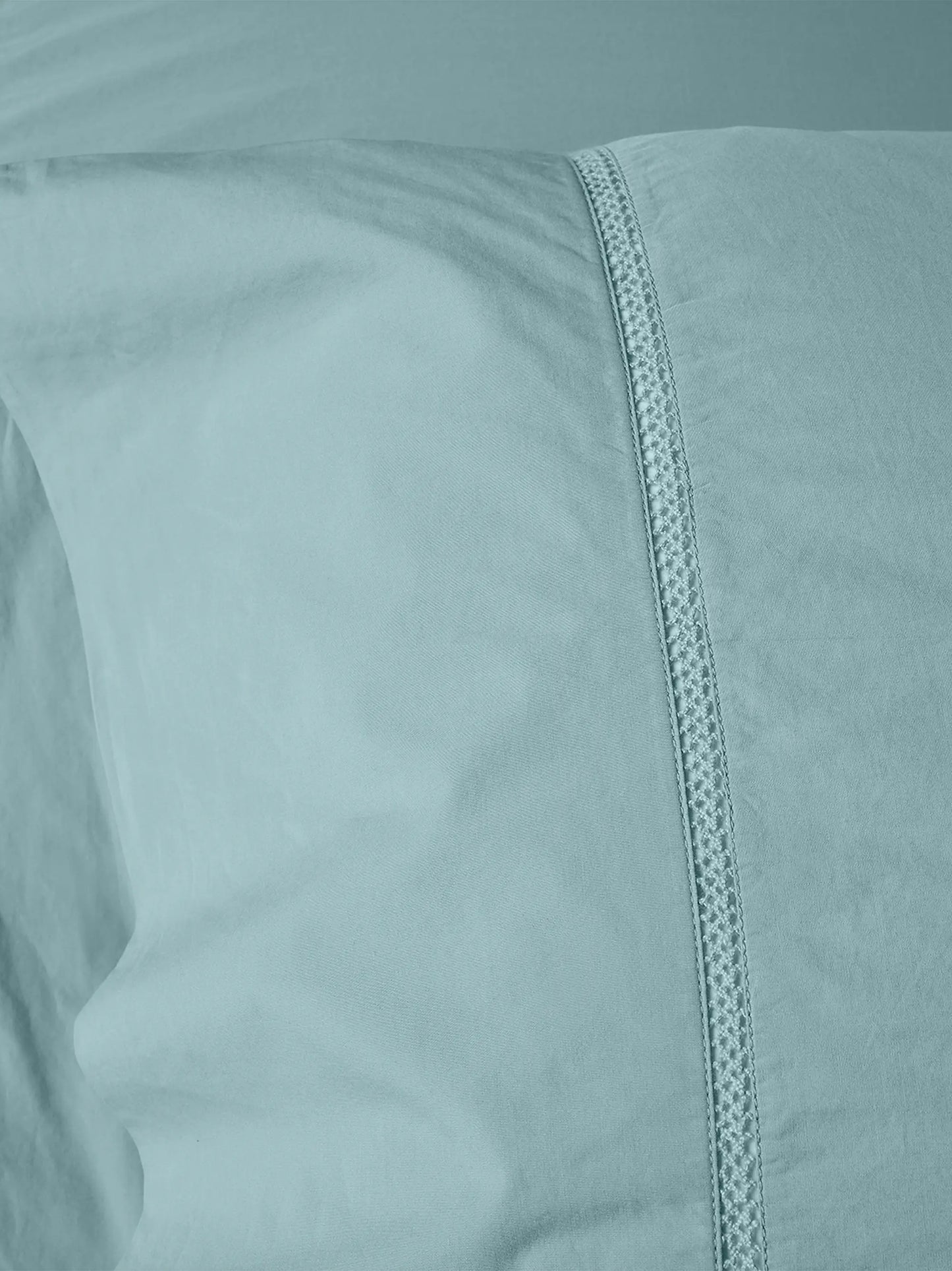 Lattice Organic Percale Sheet Set