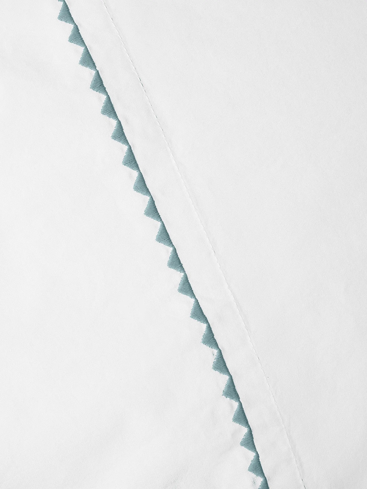 Trailing Embroidered Organic Percale Sheet Set