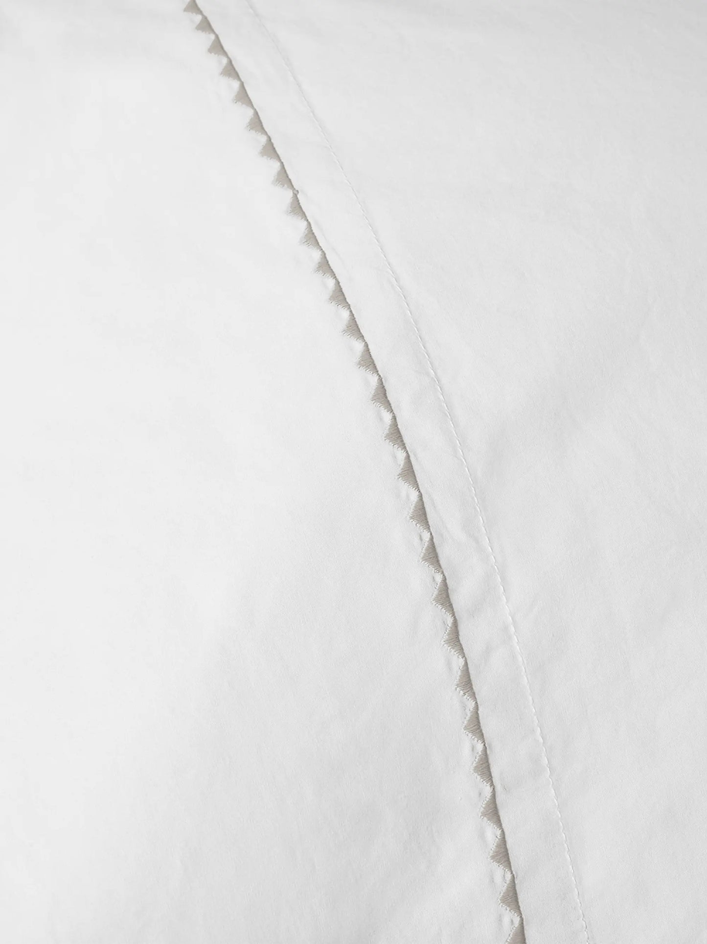 Trailing Embroidered Organic Percale Sheet Set