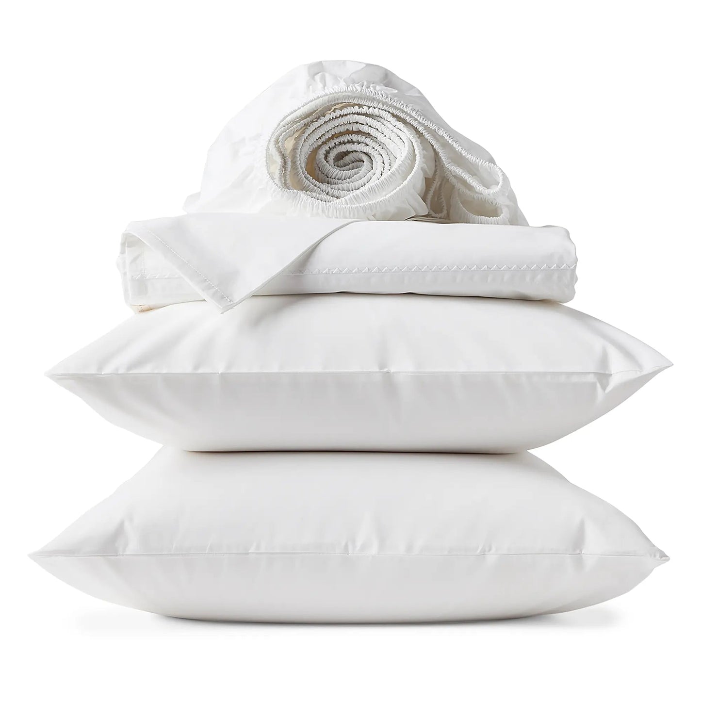 Trailing Embroidered Organic Percale Sheet Set