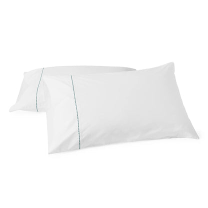 Trailing Embroidered Organic Pillowcase Set