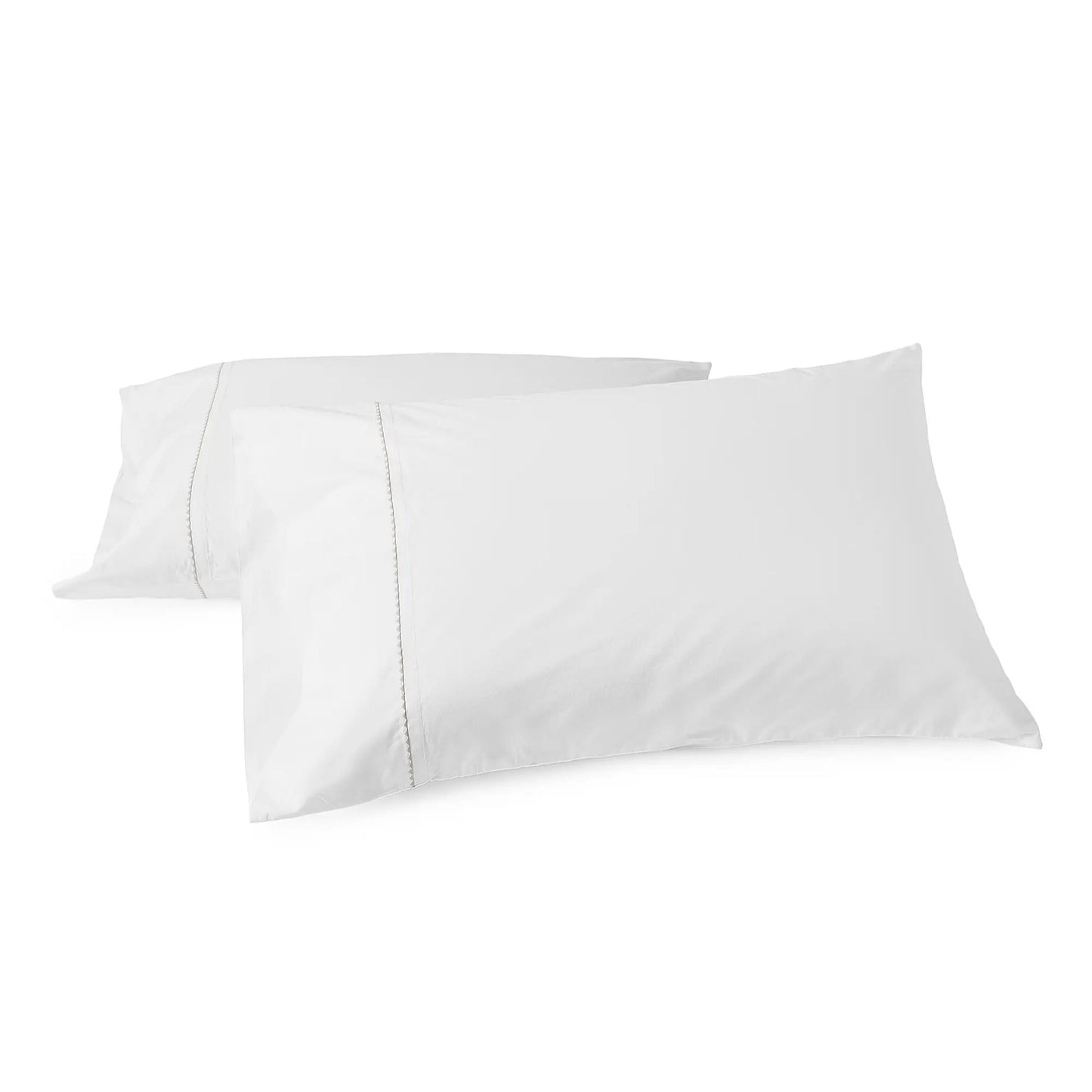 Trailing Embroidered Organic Pillowcase Set
