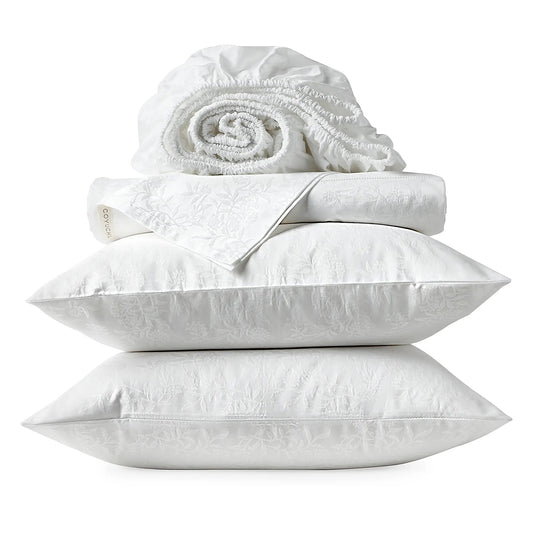 Heirloom Organic Jacquard Sheet Set