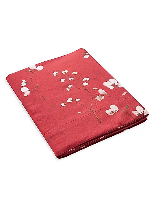 Minimaliste Cherry Blossom Cotton Sateen Bedding Collection (Red)