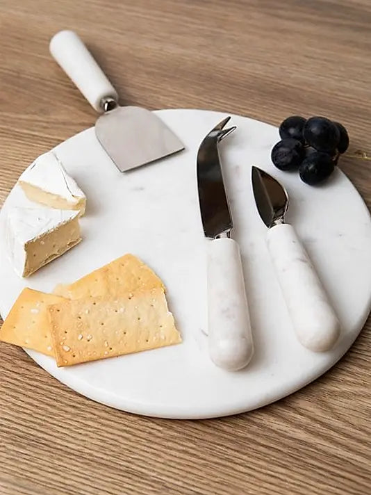 Boxed Set of Marble Cheese Tools