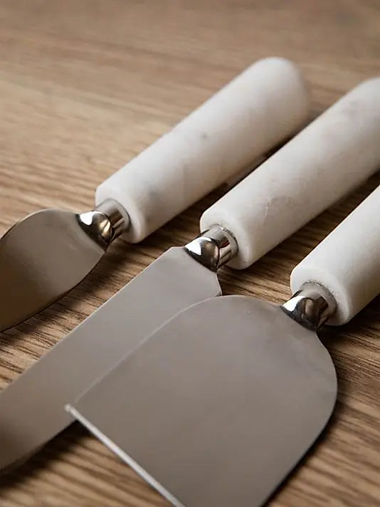 Boxed Set of Marble Cheese Tools