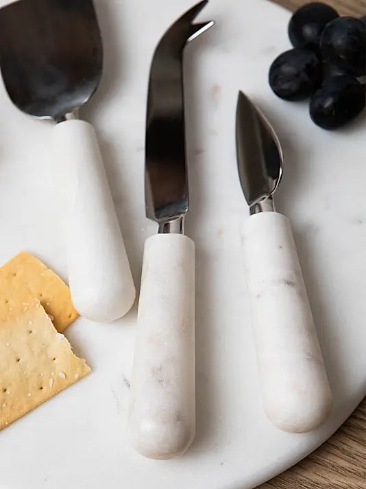 Boxed Set of Marble Cheese Tools