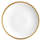 Soie Tressée Gold Porcelain Charger Plate