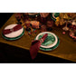 Malachite 4-Piece 24K Gold-Trimmed Dessert Plate Set