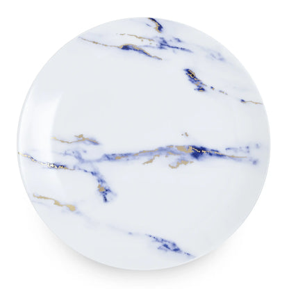 Marble Azure Bone China Dessert Plate
