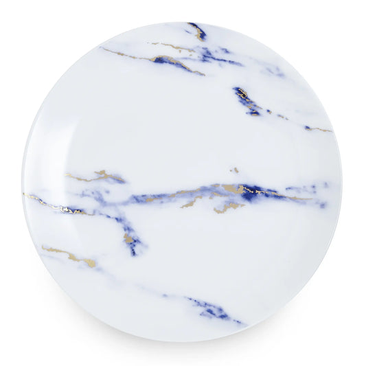 Marble Azure Bone China Dessert Plate