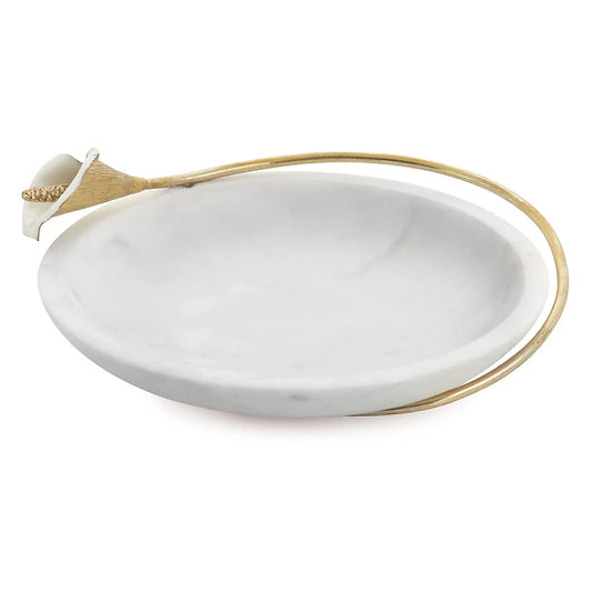 Calla Lily Marble Dish