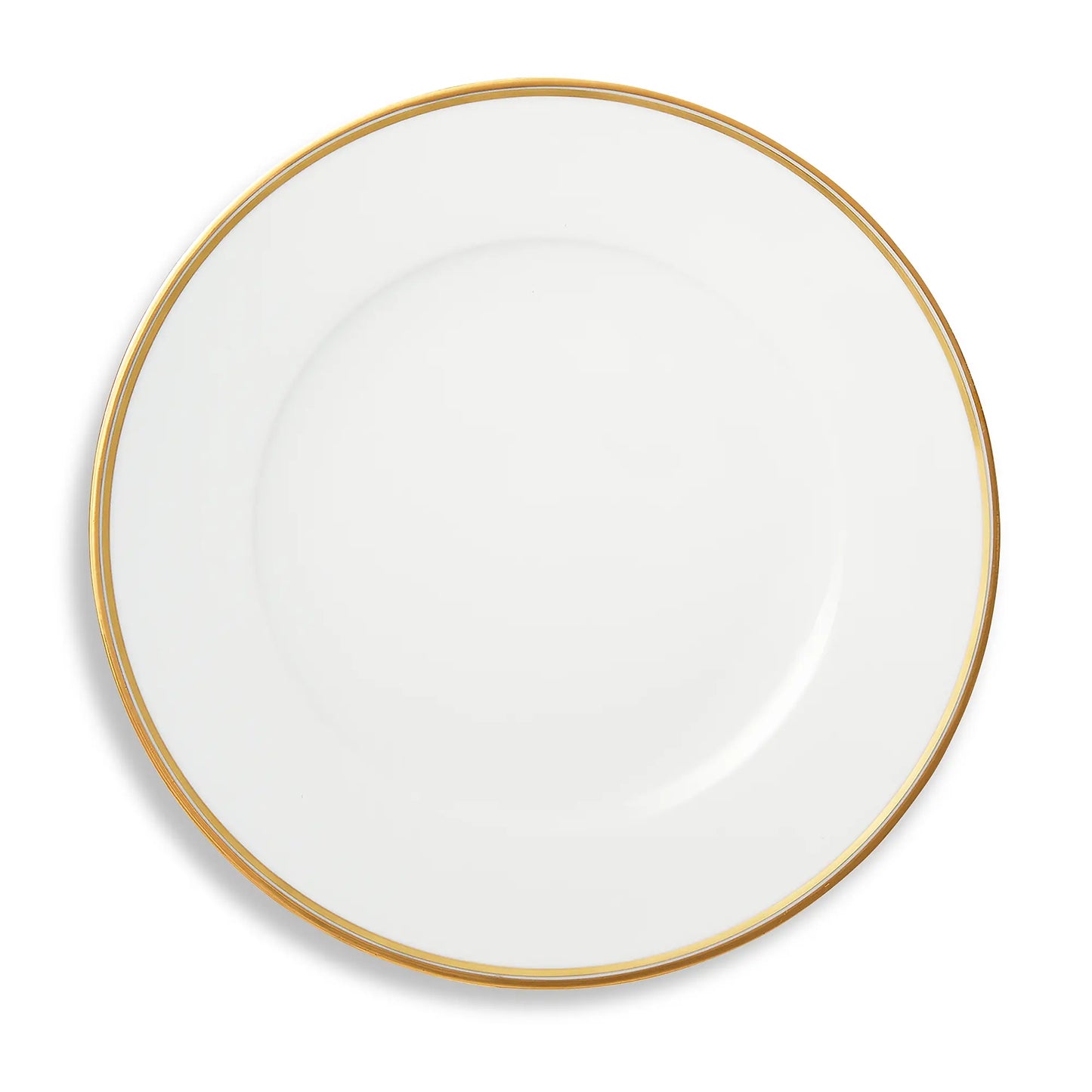 Wilshire Porcelain Dinner Plate - Gold Accent