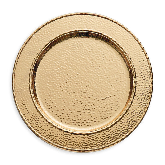 Hammertone Gold Charger Plate
