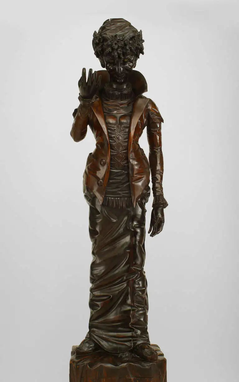 Pair of Renaissance Walnut Devil Figures