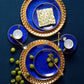 Lapis Porcelain Canapé Plate Set of 4