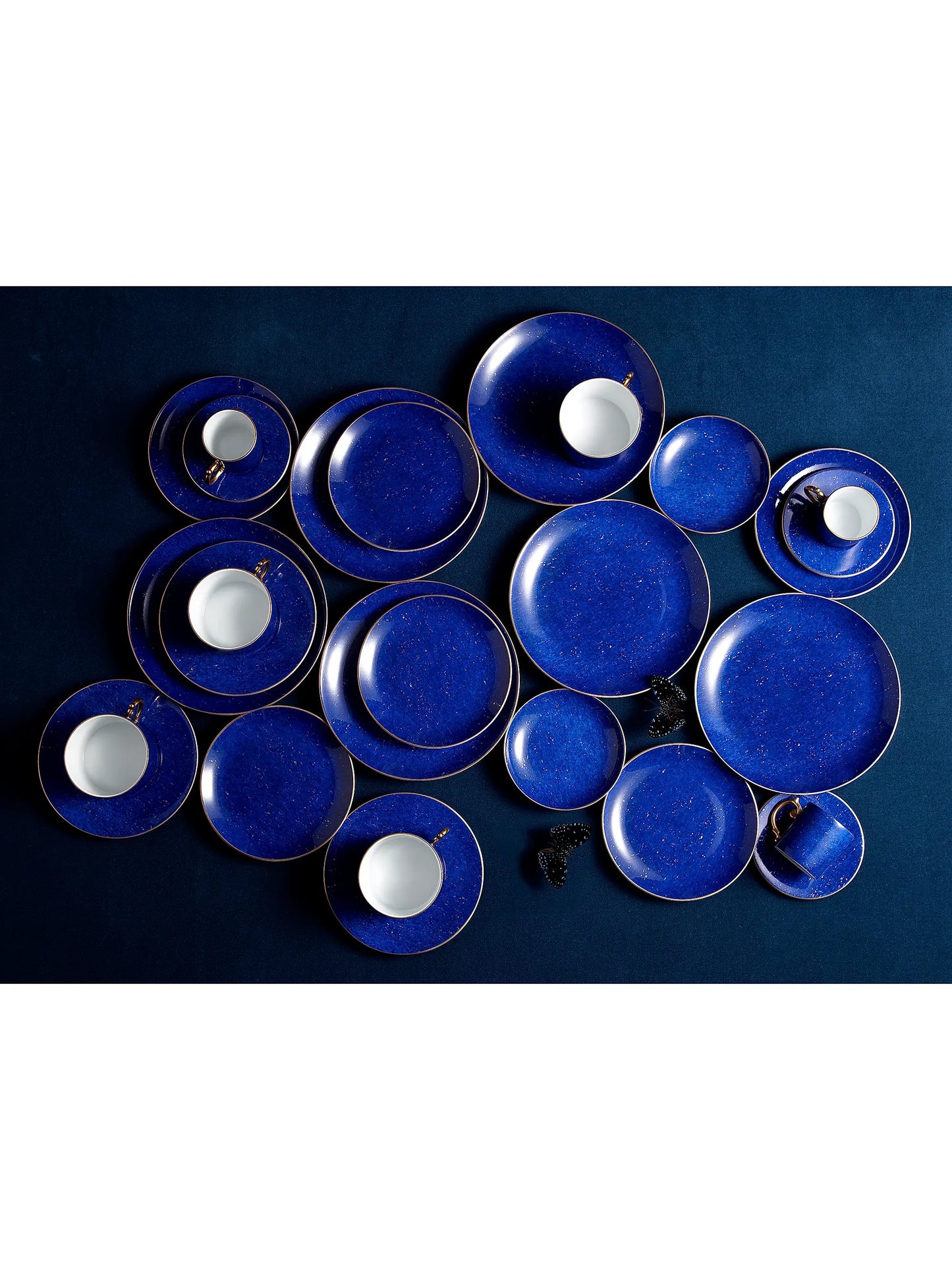 Lapis Porcelain Canapé Plate Set of 4