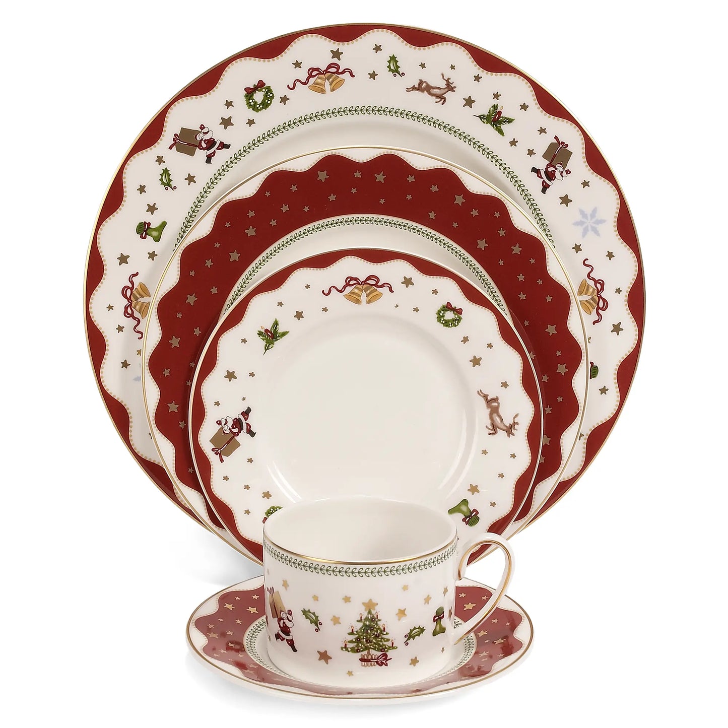 My Noel Holiday Bone China Dinner Plate