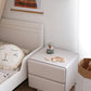 Tombul 2-Drawer Nightstand – Cloud Grey with Push-to-Open Mechanism