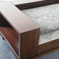 Patone Modern Sofa in Argentine Rosewood with Shelving by Costantini