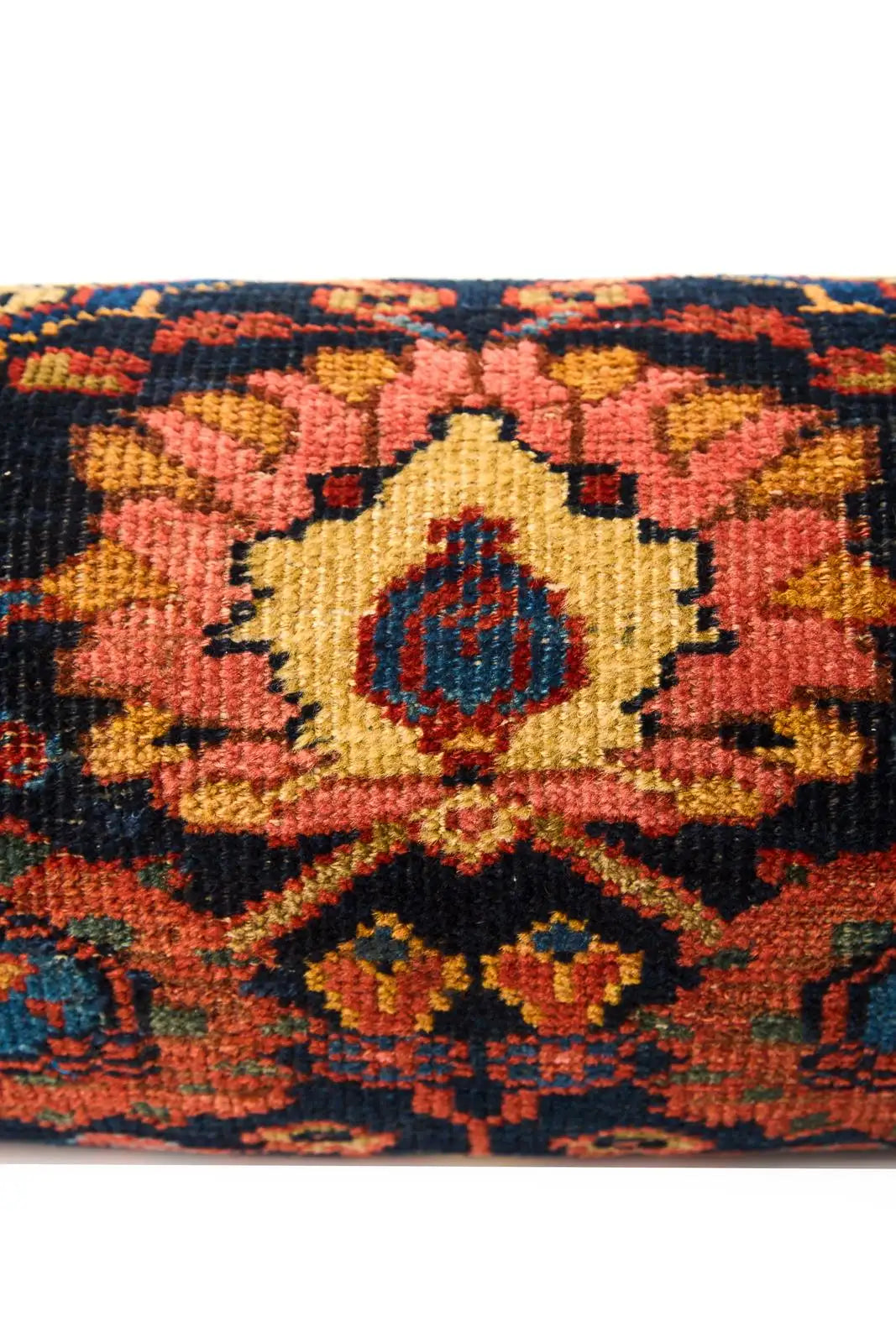 Custom Antique Rug Stackable Bohemian Seating Floor Cushions Set