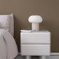 Tombul 2-Drawer Nightstand – Cloud Grey with Push-to-Open Mechanism