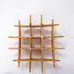 Vintage 1970s Small Round Pine Wall Shelf – Mid-Century Modern