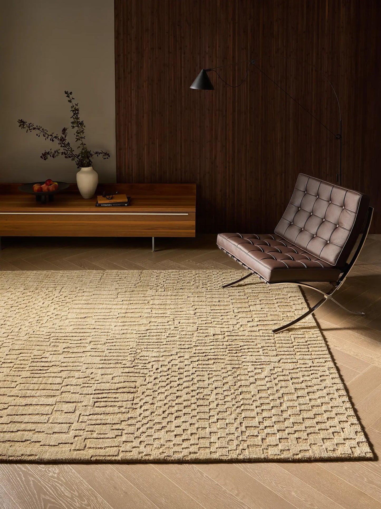 Luxury Pure Wool Rug - Beige